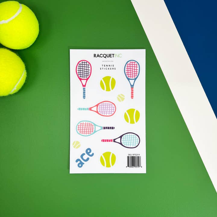 Racquet Inc - Wholesale Sticker - Whimsy Tennis Sticker Sheet1