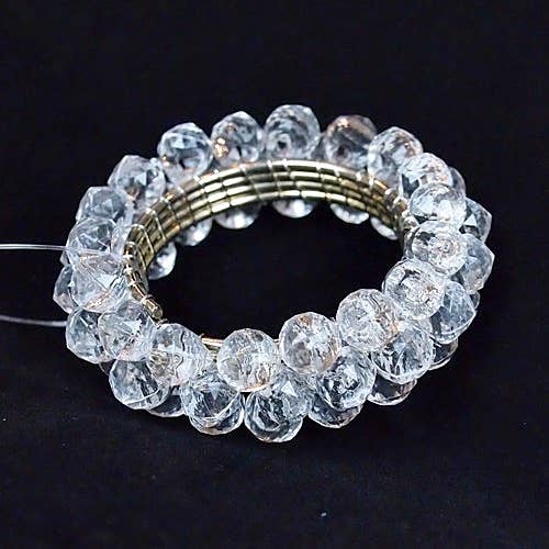 ISB17431- 2in Acrylic gem napkin ring-CL-48/480pcs for wholesale by Impressive Enterprises, Inc.