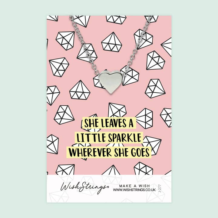 ZE STRAALT - Hart Ketting - J277 voor wholesale door WishStrings