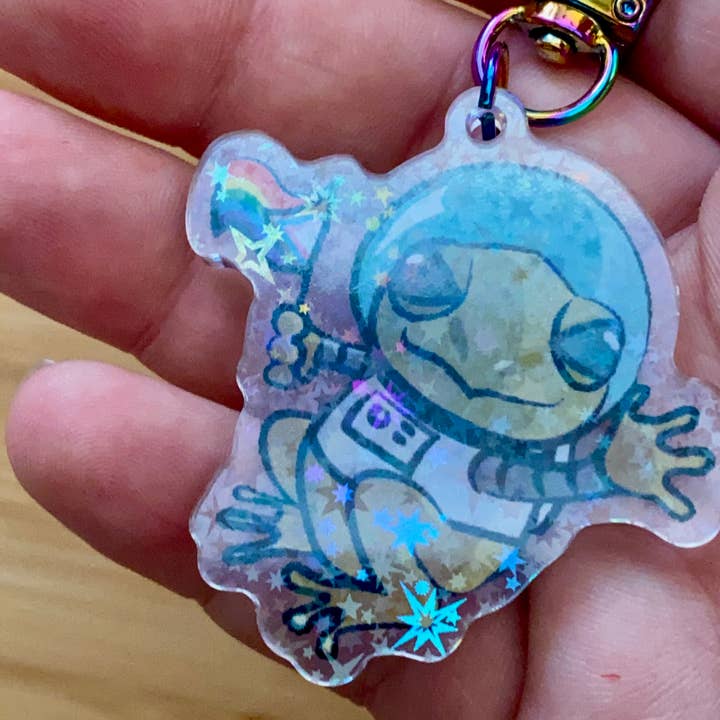 Rye & Co. - Wholesale Keychain - Unisex - GiGi the Coqui Acrylic Keychain2