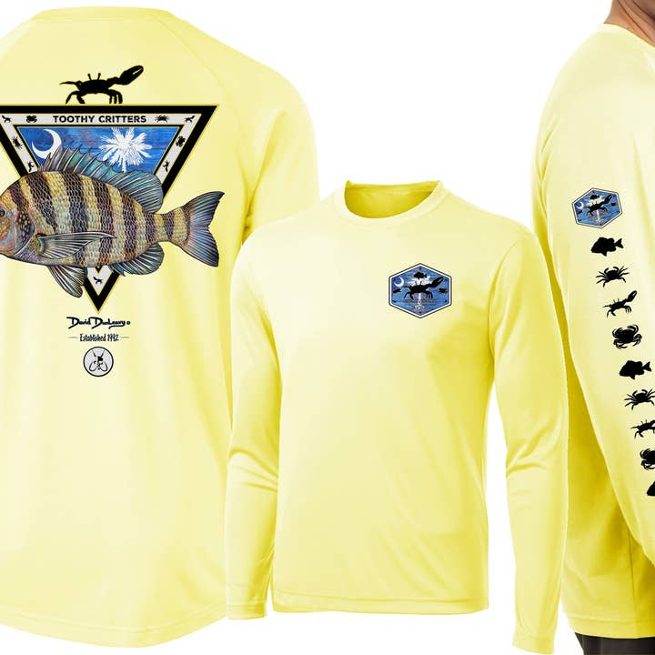 David Dunleavy - Wholesale Screen printed t-shirt – Men′s - Men’s Performance South Carolina Sheepshead Long Sleeve3