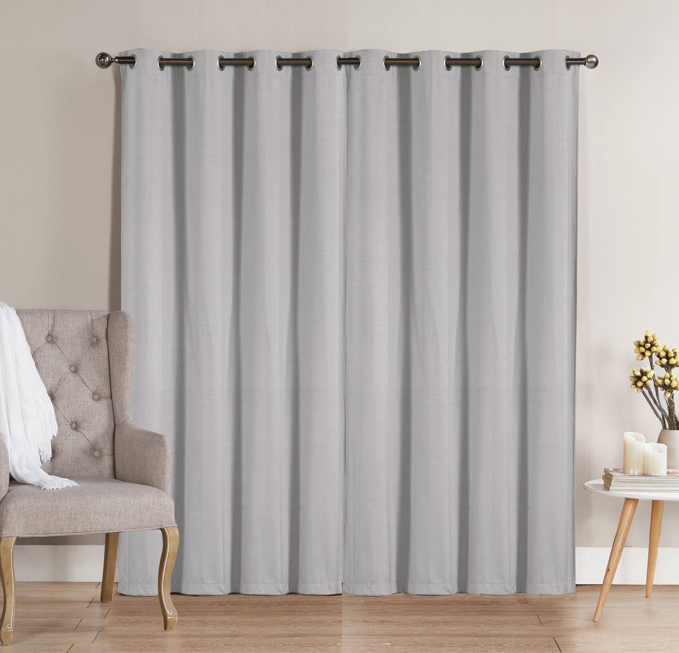 Linen Mart - Wholesale Curtain - Solid Grommet Top Thermal Insulated Blackout Window Curtain16