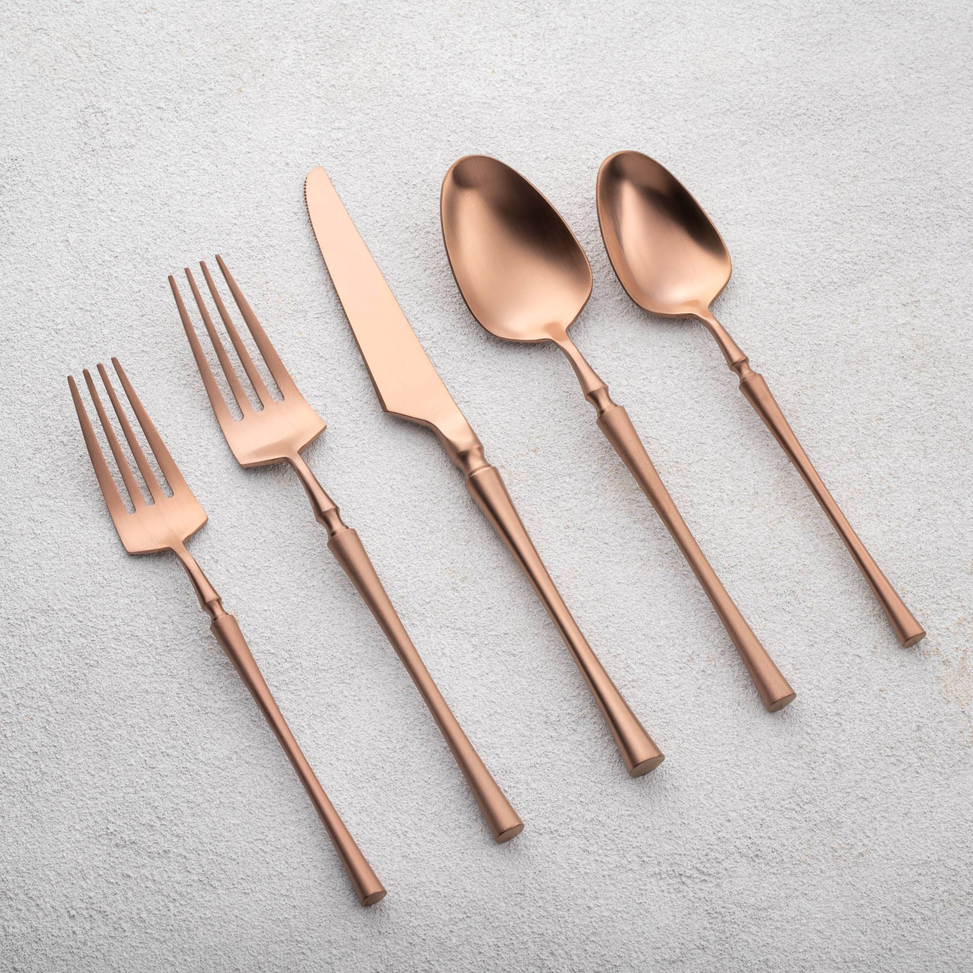 Kadra Kitchenware - Wholesale Flatware Set - Vikko Dine Irene BRUSHED  18/10 Flatware 20 Pc Set5