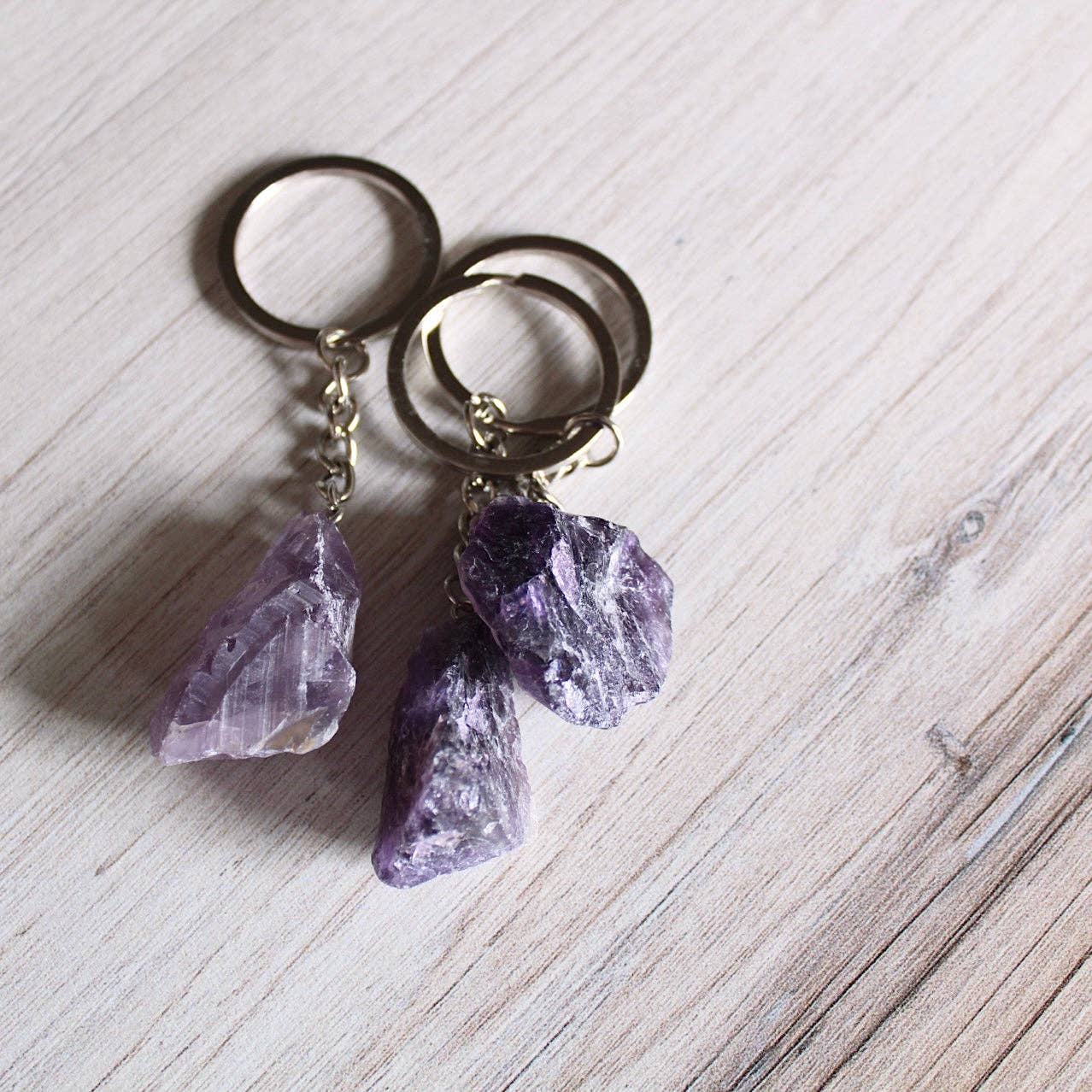 Pebble House - Wholesale Keychain - Unisex - Raw Crystal Keychain (Crystals & Stones)4