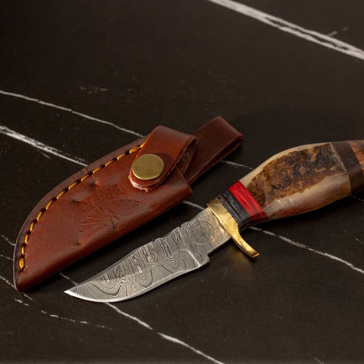 HomeTown Knives. - Wholesale Pocket Knife/Holder - HTK30 - S3R - Mini Skinner Bowie1