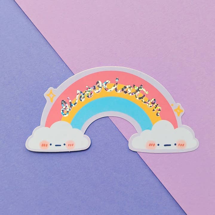 Dissociation Rainbow Sticker for wholesale by Laiberry Art
