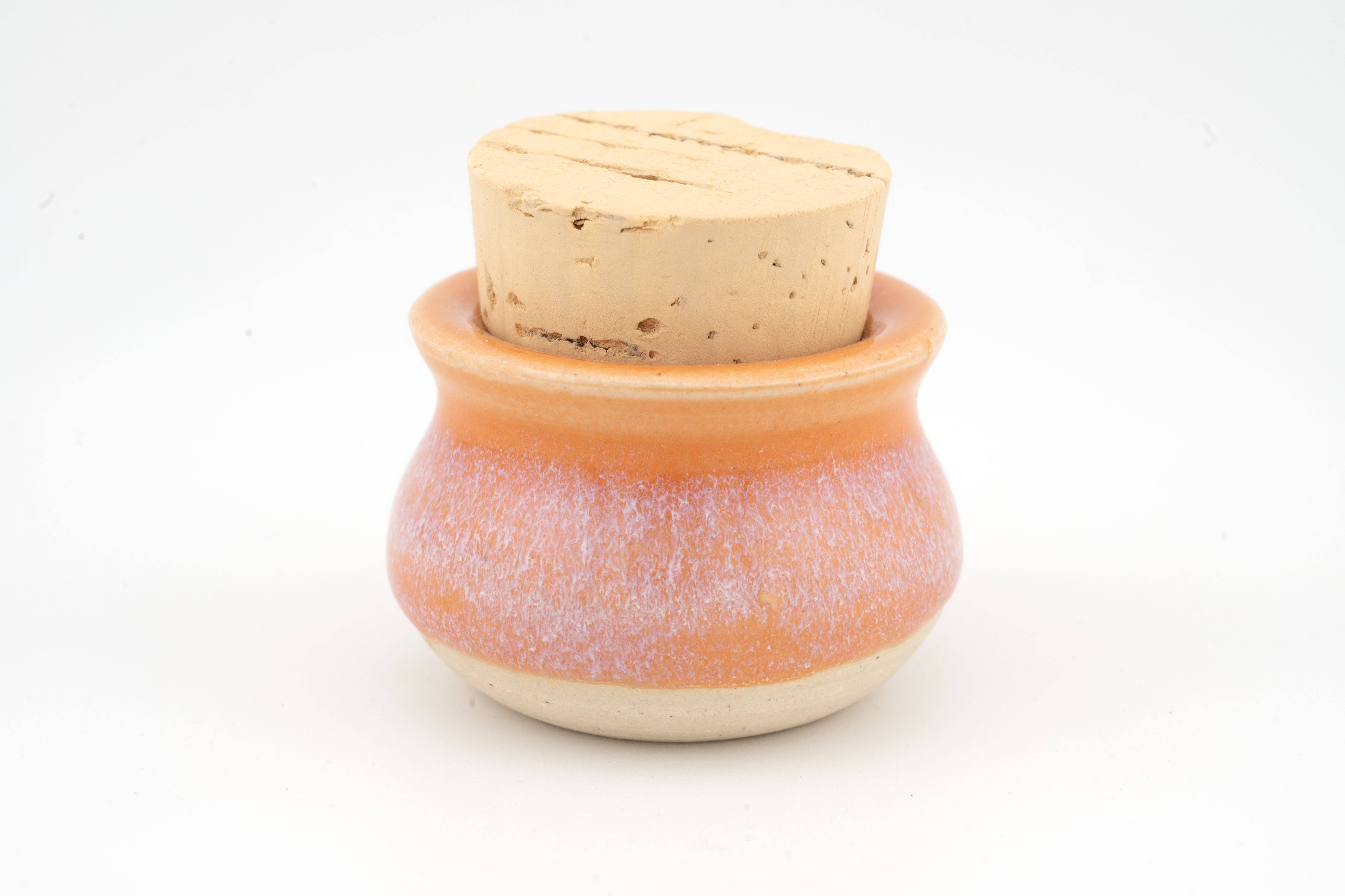 Swan City Ceramics - Vente Pots - Mini pots en céramique artisanale avec bouchon en liège, style apothicaire12