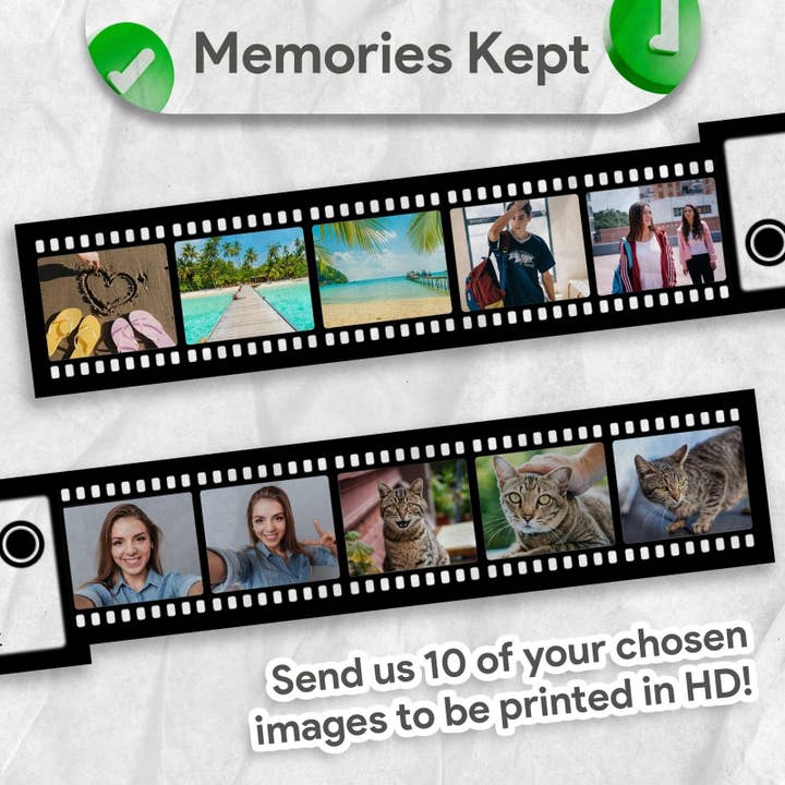 TheDogTagCo - Vendita all'ingrosso Portachiavi - Unisex - Portachiavi personalizzato con 10 foto Memory Keeper UK6