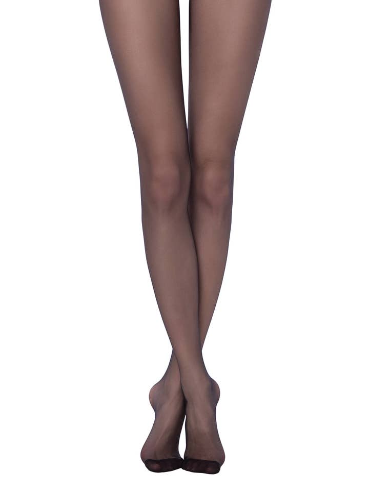 Ultra thin transparent elastic tights 8 DEN for wholesale by luzy