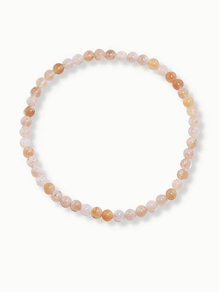 Sivalya Perlenarmband mit Pfirsich-Mondstein für den Großhandel von Sivalya