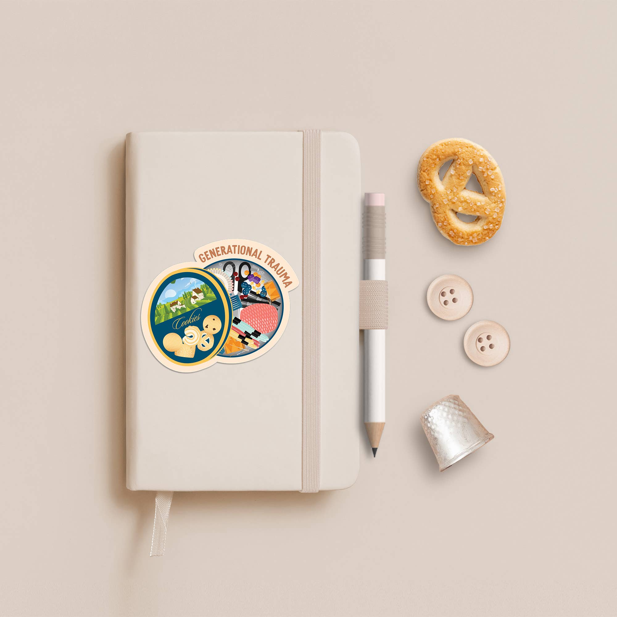 I'll Know It When I See It - Wholesale Sticker - Cookie tin trauma vinyl sticker1