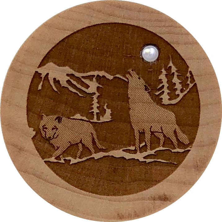 Woodcutts Inc. - Wholesale Jewelry Box/Organizer - Howling Wolf Wood Dreambox0