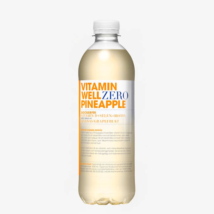 Vitamin Well Zéro Ananas 500ml pour la vente par Nordic Refreshment