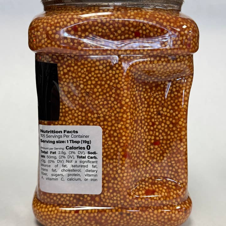 POP Mustards - Wholesale Mustard - POP Mustards, SMOKED 64 oz Foodservice Tub