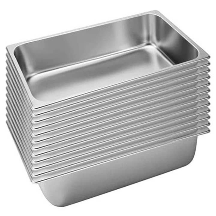 SOGA 12X Gastronorm GN Pan Full Size 1/1 GN Pan 20cm Deep Stainless Steel Tray for wholesale by SOGA International Pty Ltd