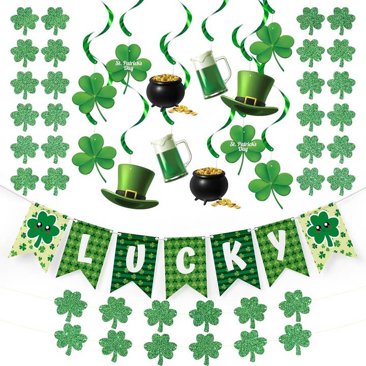 Kit de Décorations de la Saint-Patrick 19 Pièces 4E's Novelty pour la vente par 4E's Novelty
