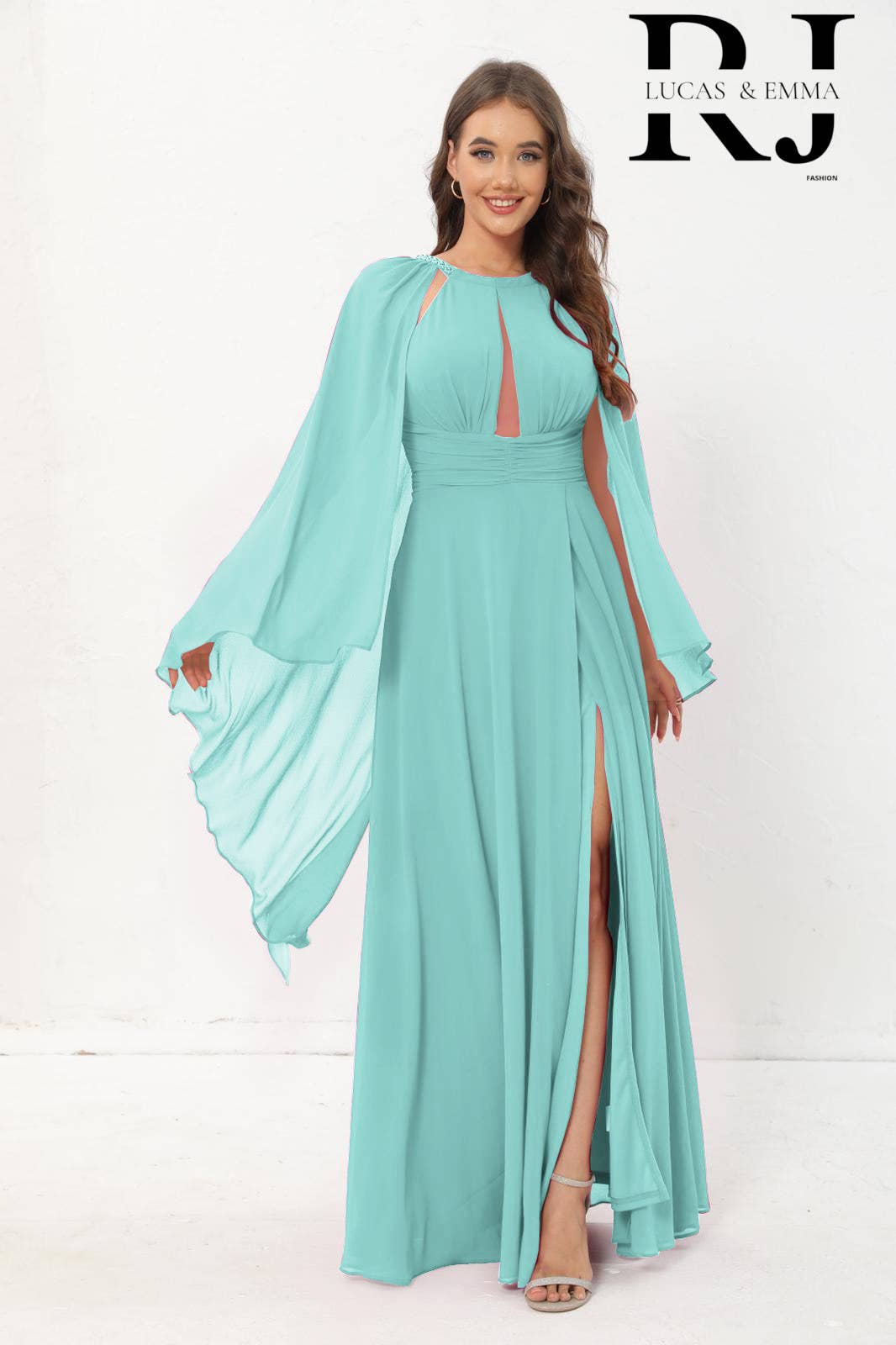 Lucas & Emma - Sarl RJ & co – wholesale Gown – Women's – Magassar 2522 cocktail ceremony dress with veil4