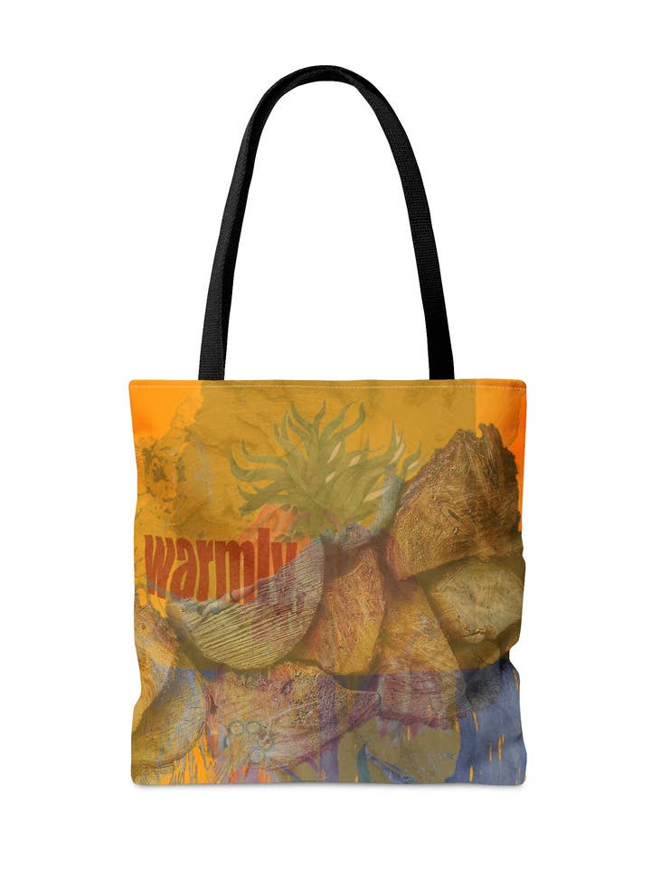 Proudly+Warmly Large Tote Bag for wholesale by VivaTheCircle