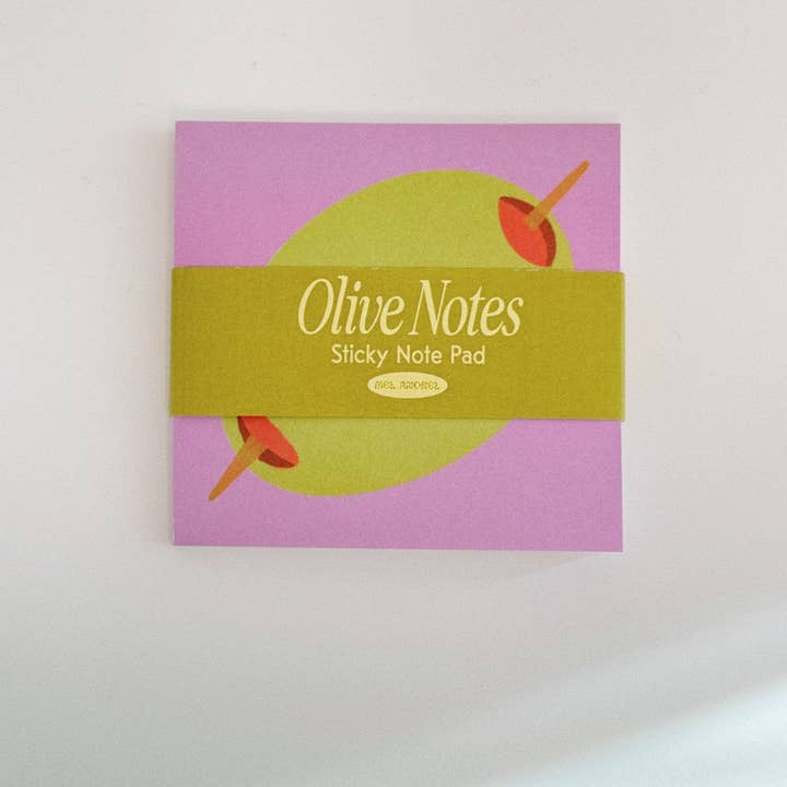 Mel Andrel - Wholesale Sticky Notes - Olive Sticky Notes