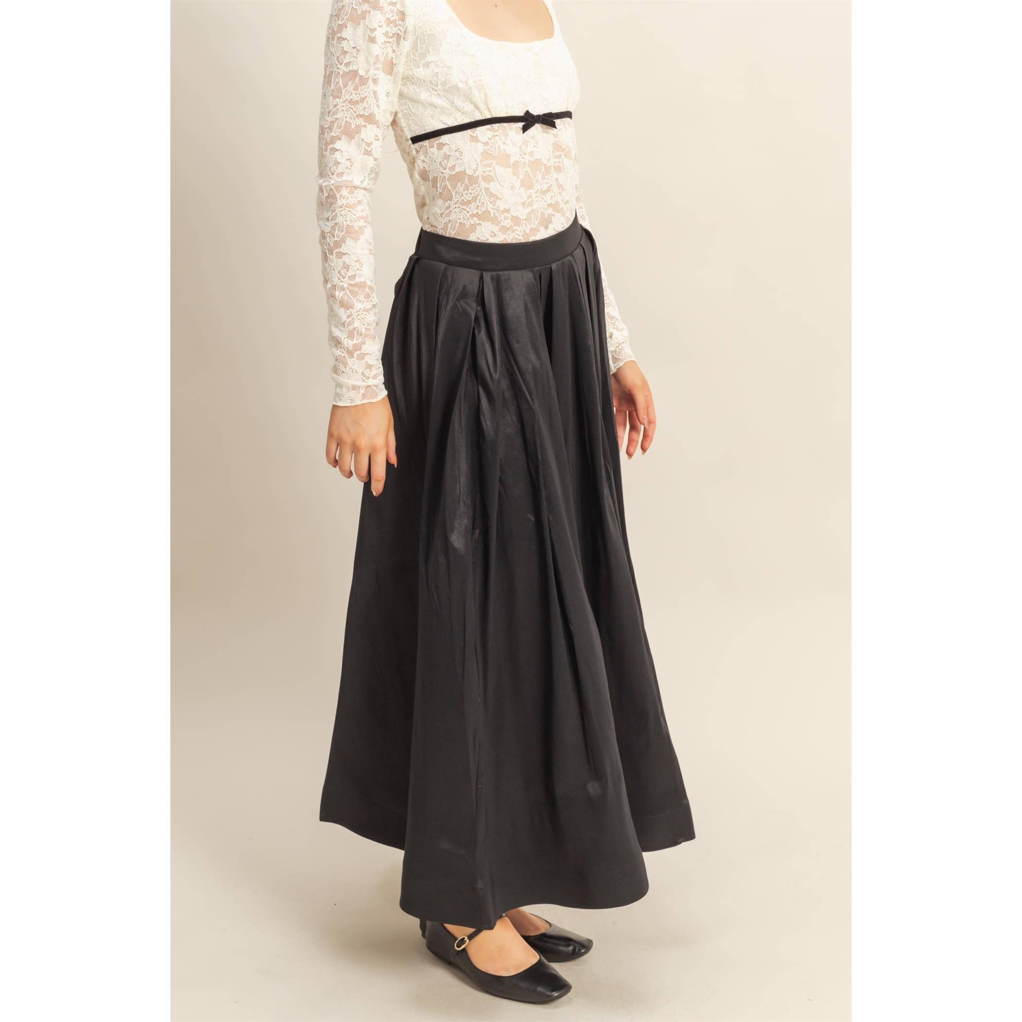 HYFVE - Vendita all'ingrosso Gonna - Donna - Gonna midi a pieghe classica a trapezio25