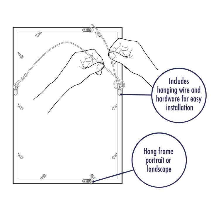 Americanflat - Wholesale Picture Frame - Americanflat Poster Frame with Wide Molding41