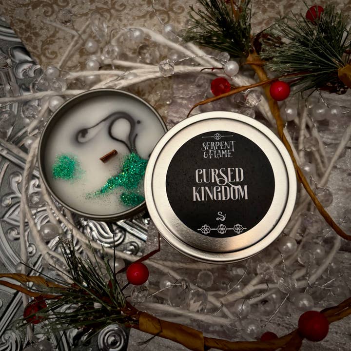 Cursed Kingdom Candle, Spruce for wholesale by Serpent & Flame Candle Co.