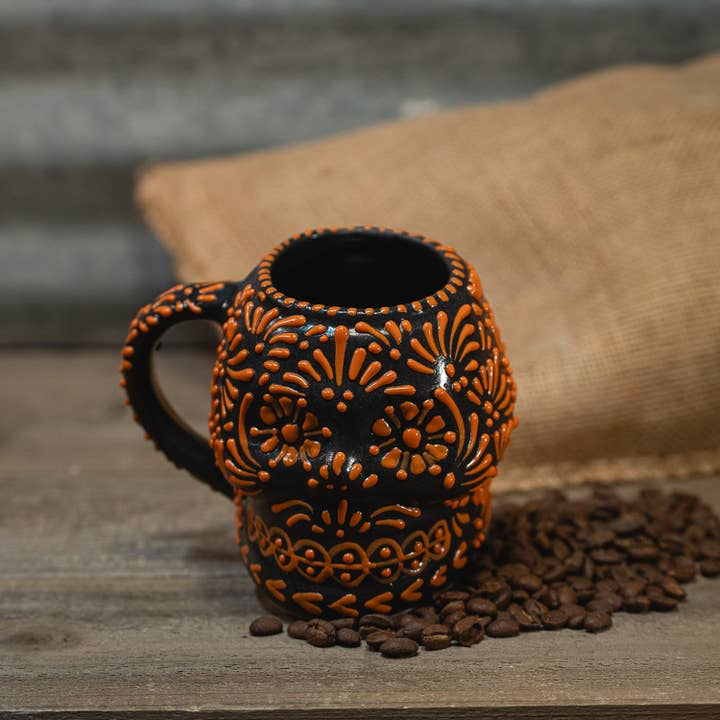 Mi Amor Just For You - Wholesale Coffee Mug - Cempasuchil - Skull Mug3