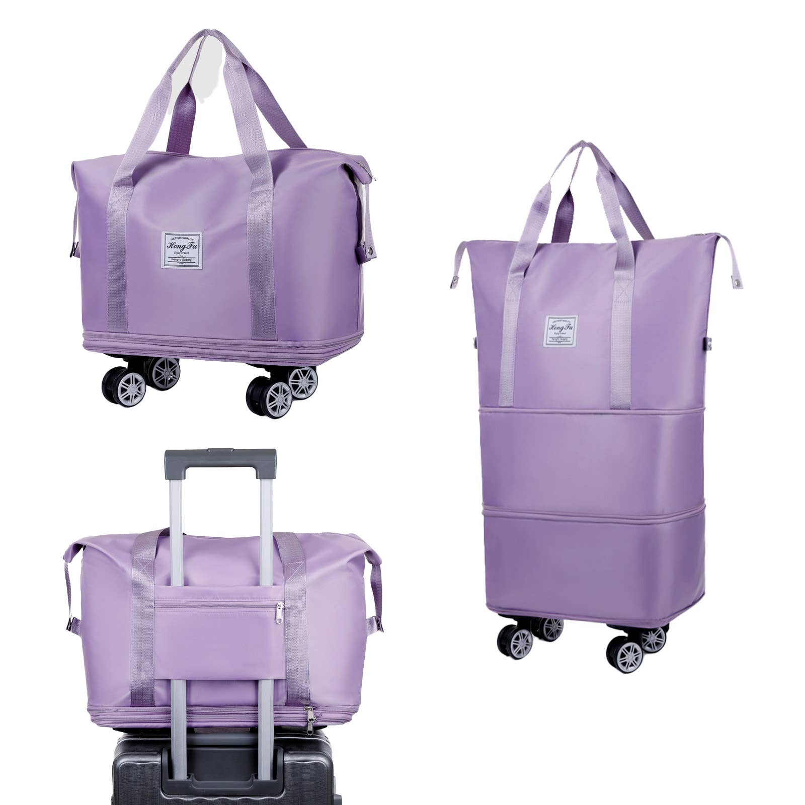 wandf - Wholesale Tote Bag - Unisex - Rolling Duffle Bag, Expandable Tote Bag with Spinner Wheels10