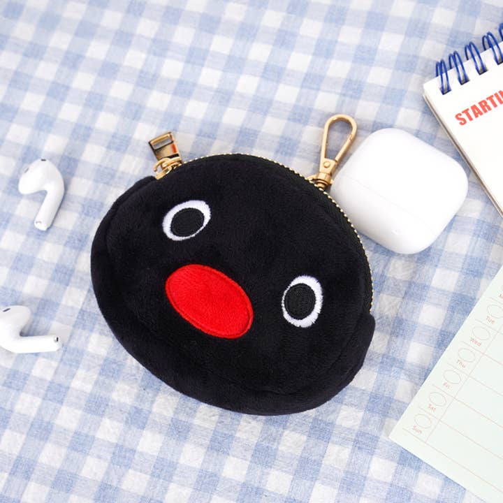 Pingu Face Mini Pouch (Small) for wholesale by K-Wonderland