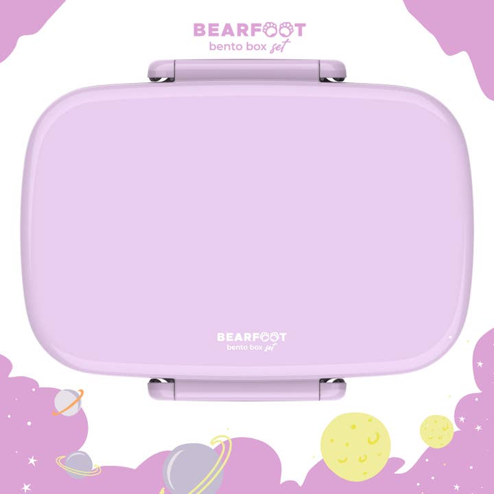 BEARFOOT - Wholesale Lunch Bag/Box - Kids - Children's lunch box with compartments, lightweight & leak-proof - purple1