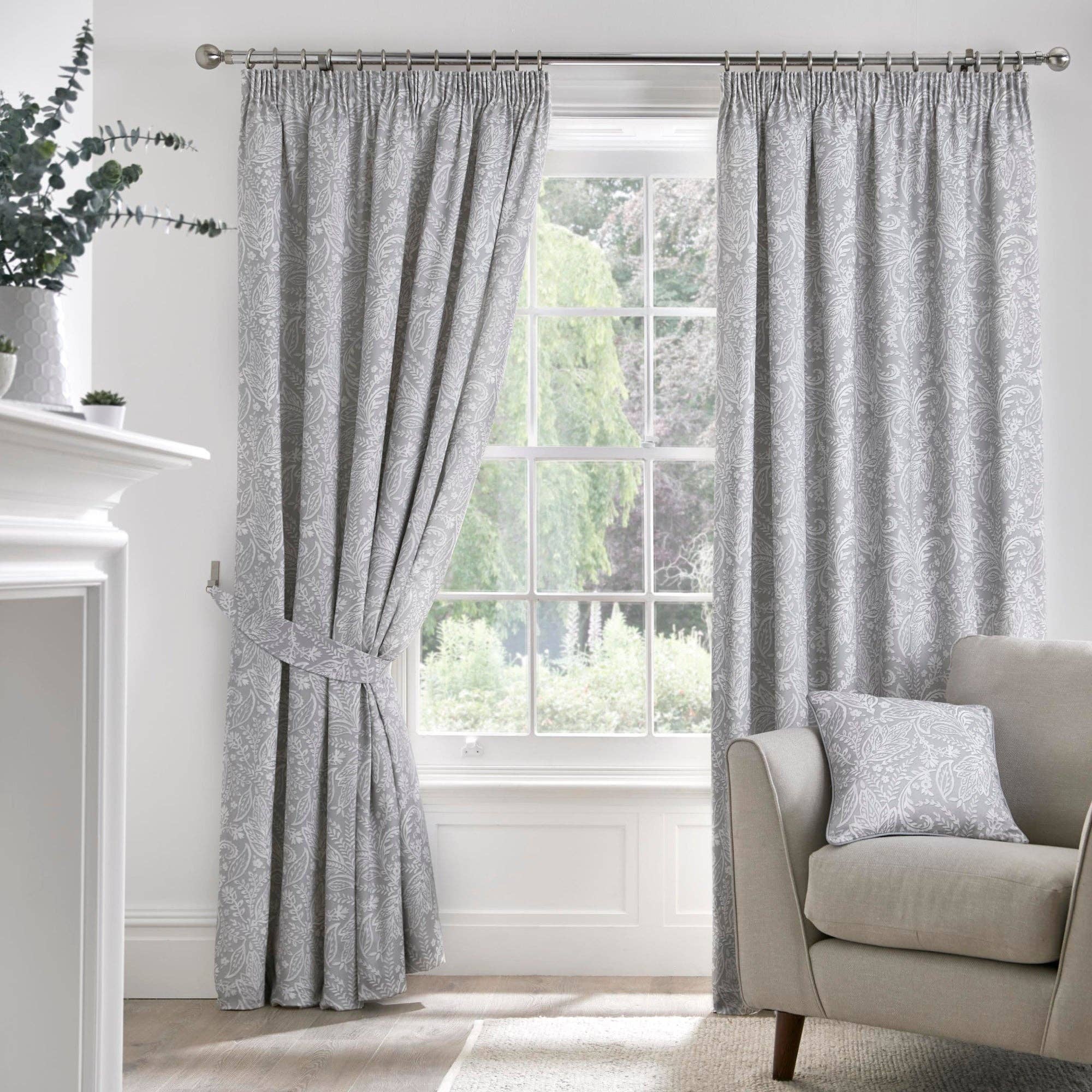 UW Home - Wholesale Curtain - Aveline Pencil Pleat Curtains by D & D in Grey0