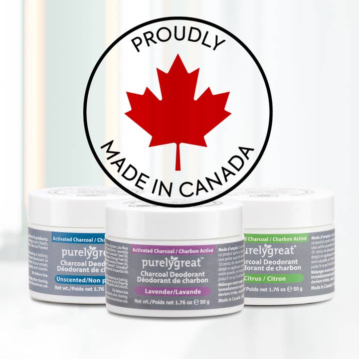 Purelygreat Natural Deodorants - Wholesale Deodorant - Unisex - Purelygreat Charcoal Cream Deodorant - Lavender1