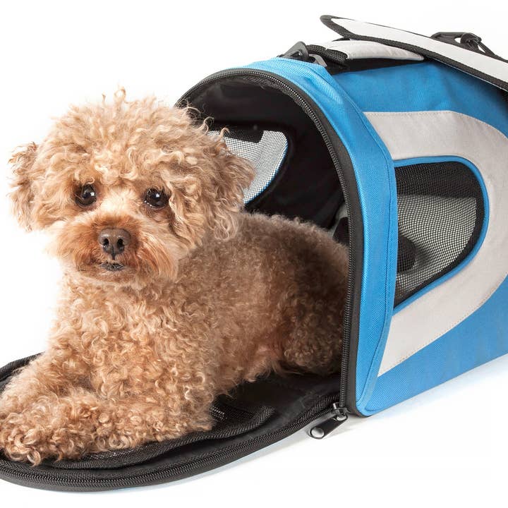 Pet Life - Wholesale Pet Carrier - Cat/Dog - Airline Approved Folding Zippered Sporty Mesh Pet Carrier1