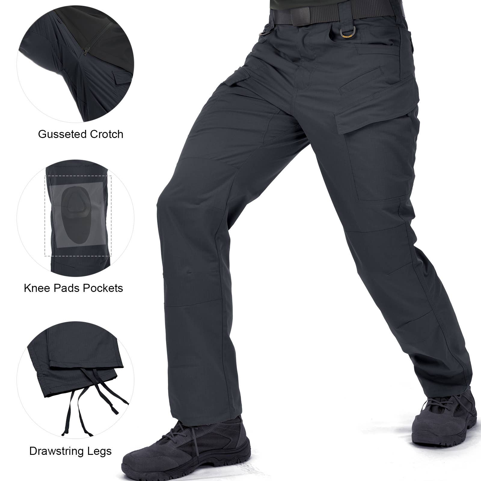 Qing Dao Lai Si Ma Te Fang Zhi You Xian Gong Si - Wholesale Pants - Men's - Men's Work Cargo Pants Ripstop 14 Pockets Water Resistant11