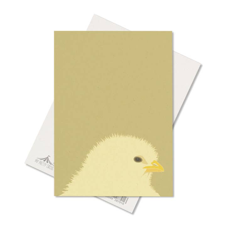 My Pretty Circus - Wholesale Easter Card - Simple Easter card: Happy Easter card chick soft green2