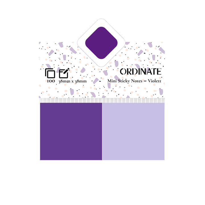 ordinate - Wholesale Sticky Notes - Mini Sticky Notes - Purple | Sticky Notes | Sticky Notes