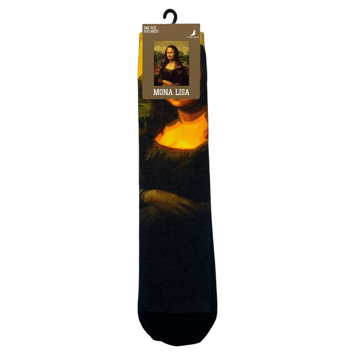 Extreme Fit Wholesale - Wholesale Socks - Unisex - Art-Inspired Crew Socks - Mona Lisa2
