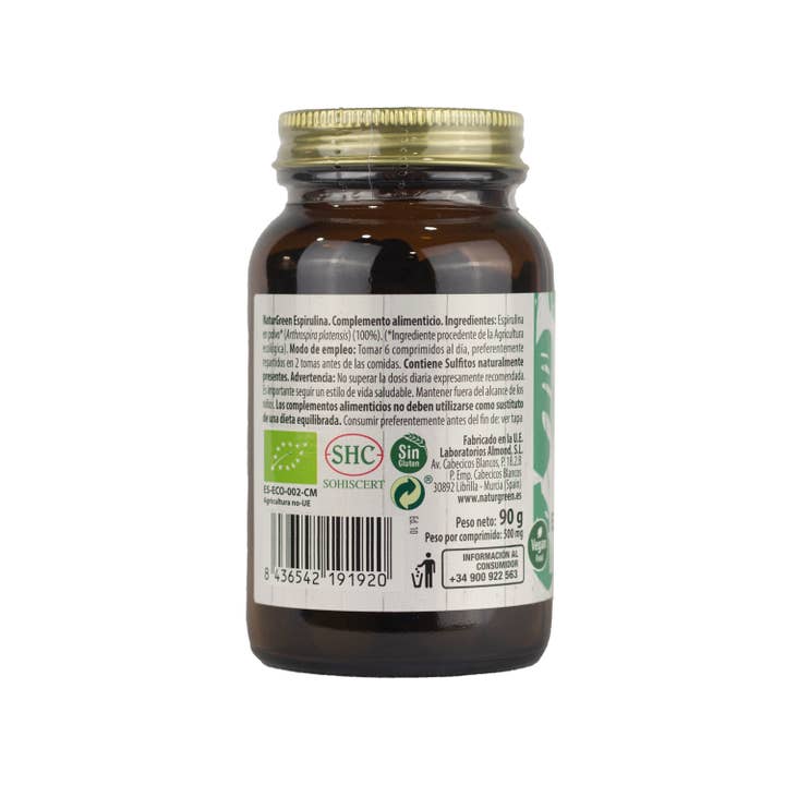 Laboratorios Almond S.L - Wholesale Oral Supplement/Vitamin - NaturGreen EXPERIENCE Spirulina Bio 180 Tablets