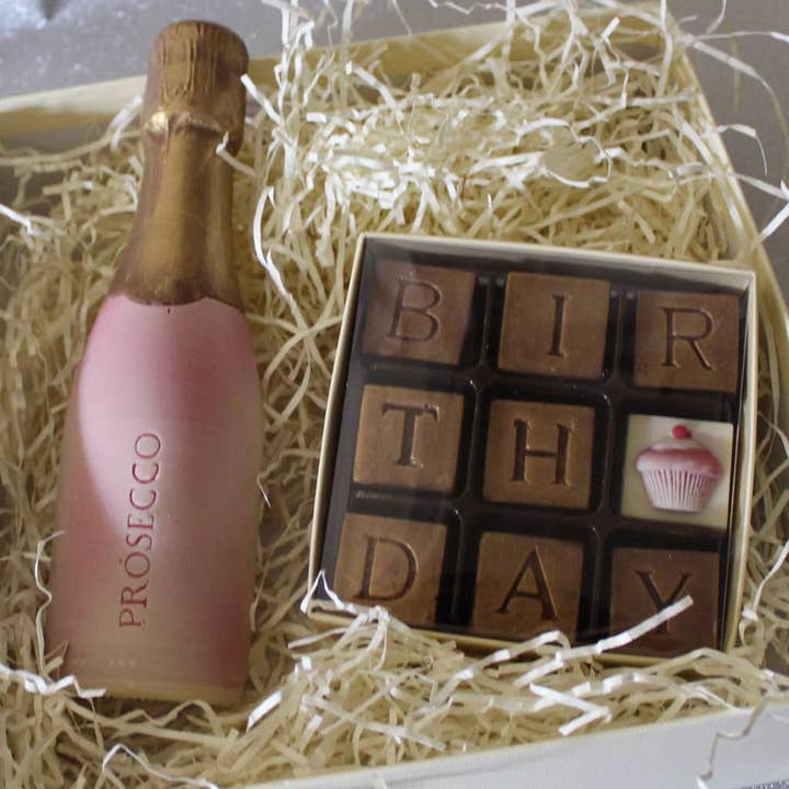 Choc on Choc - Wholesale Chocolate Box - Chocolate Prosecco Birthday Gift Box