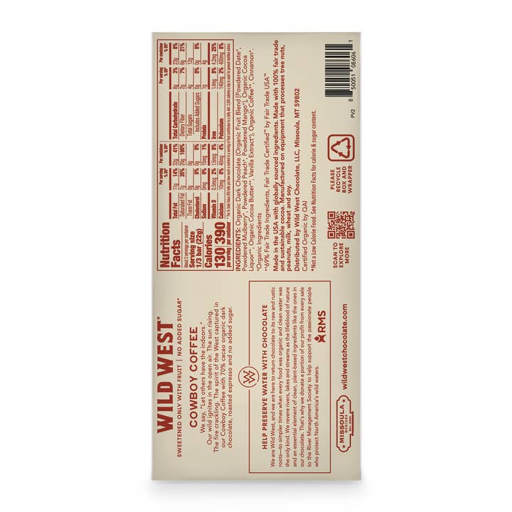 Wild West Chocolate - Wholesale Chocolate Bar - Cowboy Coffee Master Case2