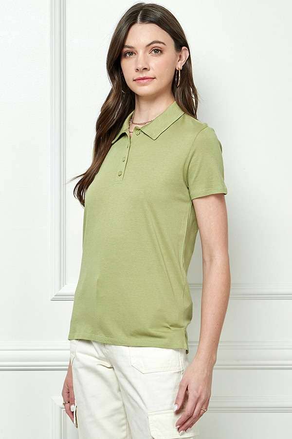 Heart & Hips - Venta al por mayor Polo - Mujer - JT49995 - CAMISETA POLO JERSEY MANGA CORTA3