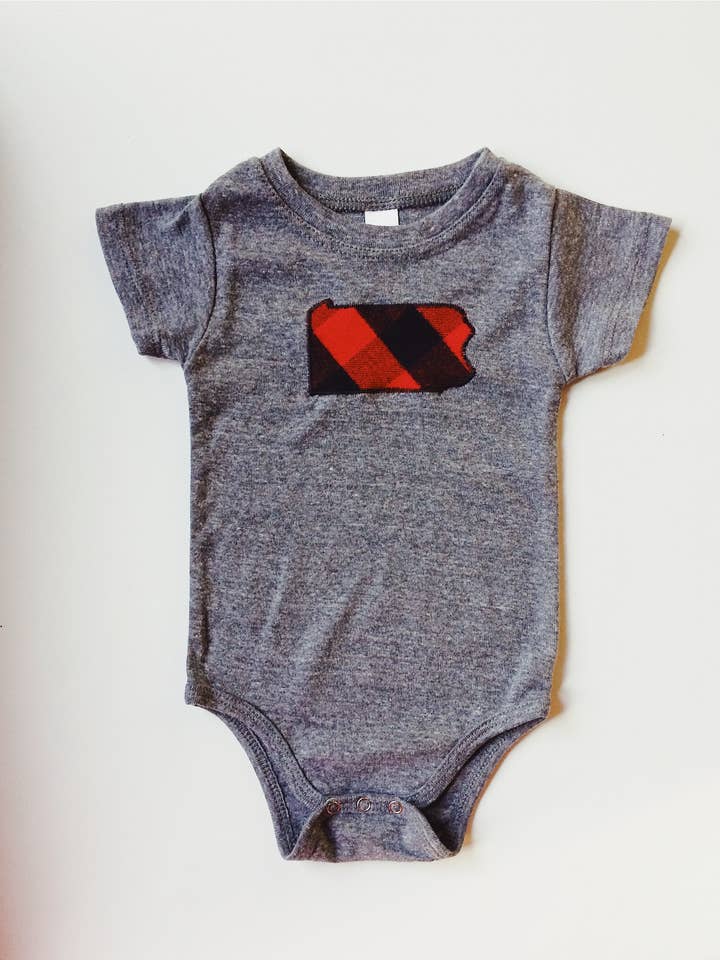 Pennsylvania Baby Body - Flanell für den Großhandel von Vermont Tribe