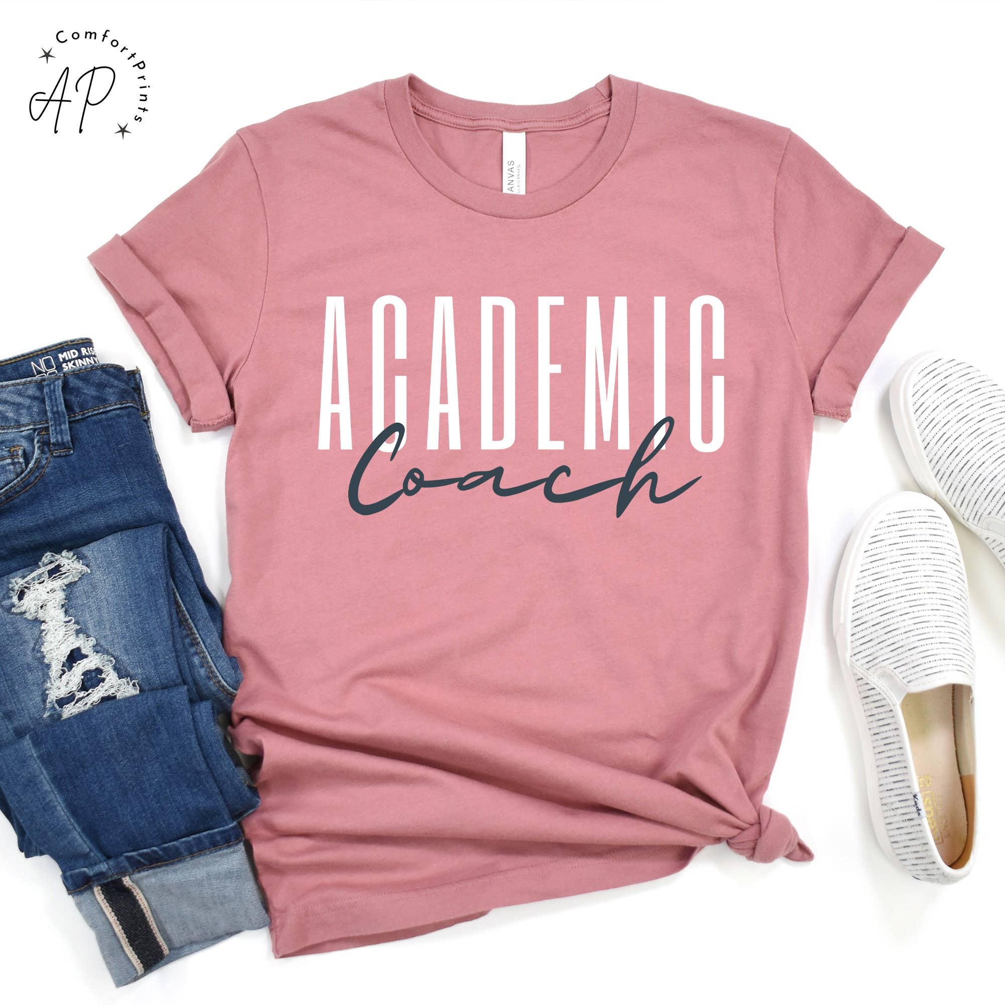APComfortPrints - Wholesale Screen Printed T-Shirt - Unisex - Academic Coach Shirt, Instructional Coach T-Shirt0
