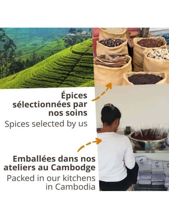 Khla - L'épicerie du Mékong - Wholesale Dried Spice - Red curry - Organic - powder - 100g4