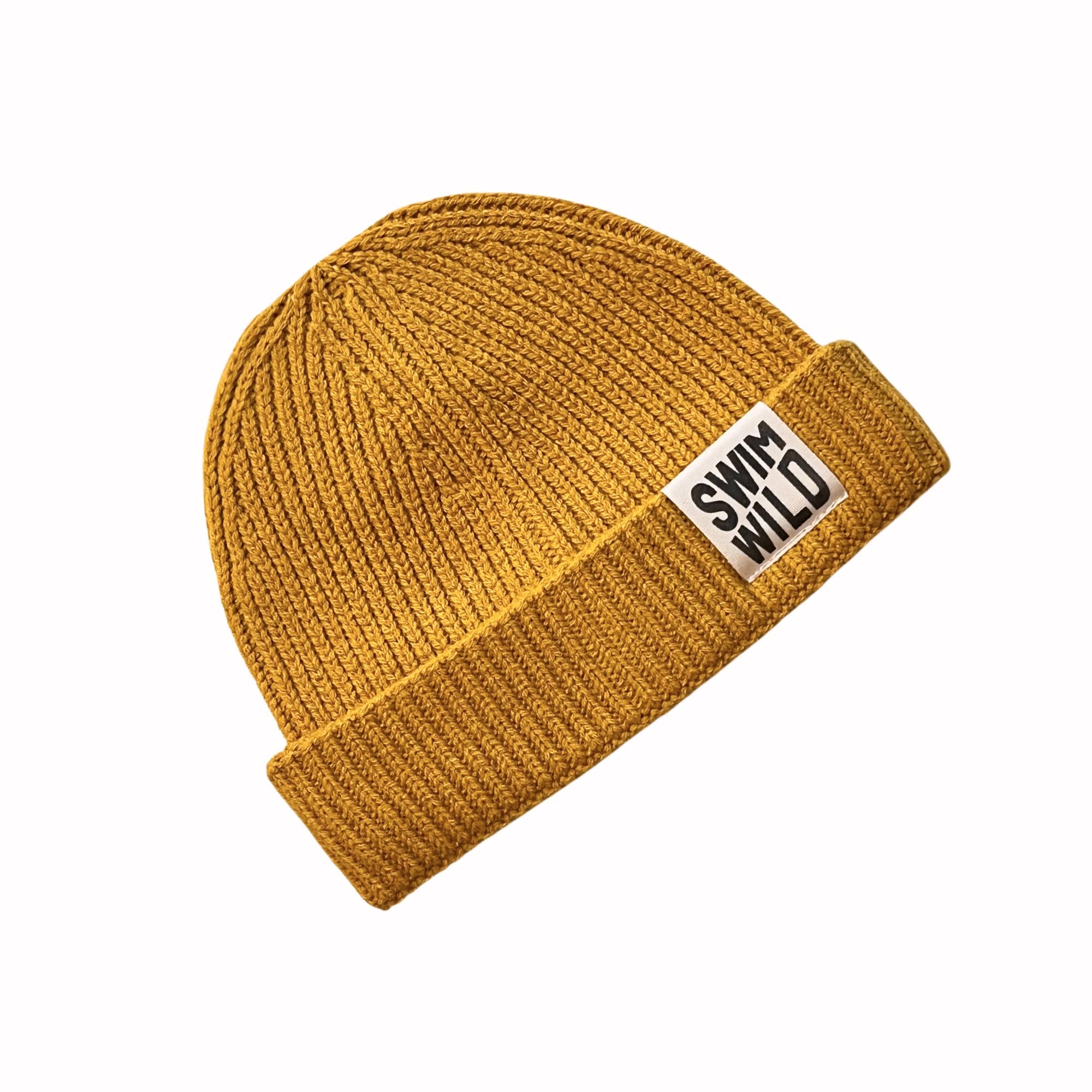 the Cornish studio – wholesale Beanie – Unisex – Fishermans knit Hat - Mustard2