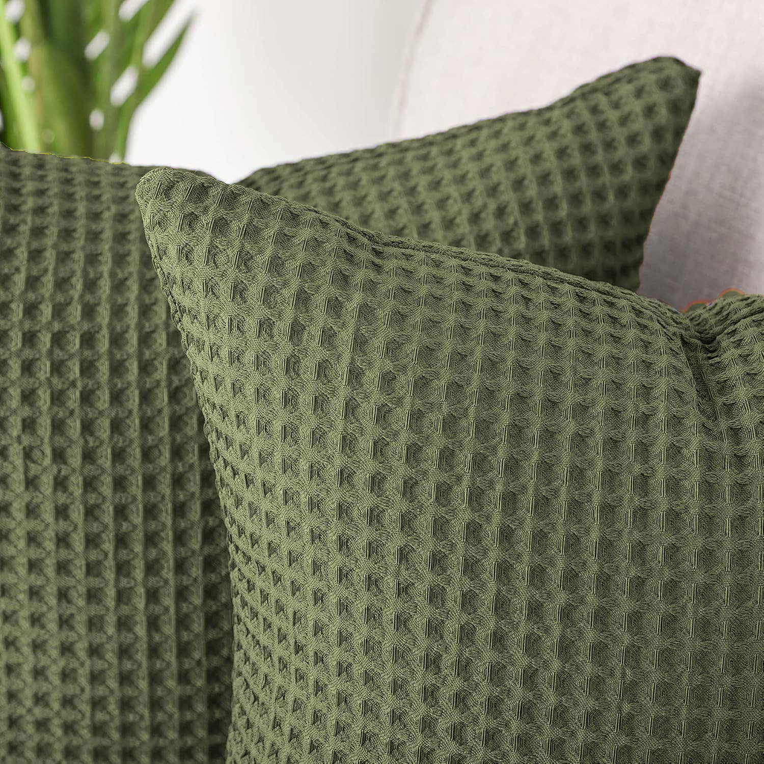 Allure Bath Fashions - Wholesale Bedding pillowcase/sham - Hotel Waffle Cushion Covers Two Pack - 100% Cotton4