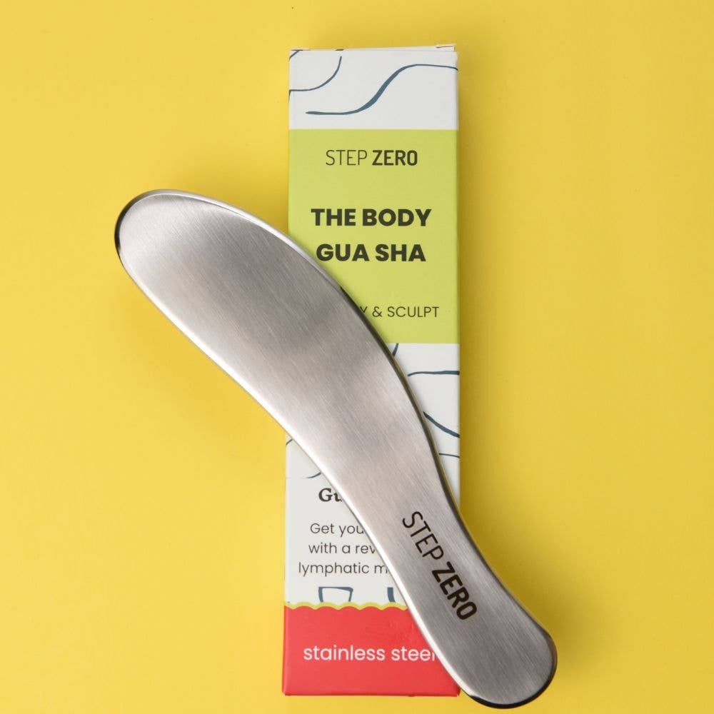 STEP ZERO Skincare - Wholesale Gua Sha Tool - Body Gua Sha | Stainless Steel Massage Tool | Zero Waste6