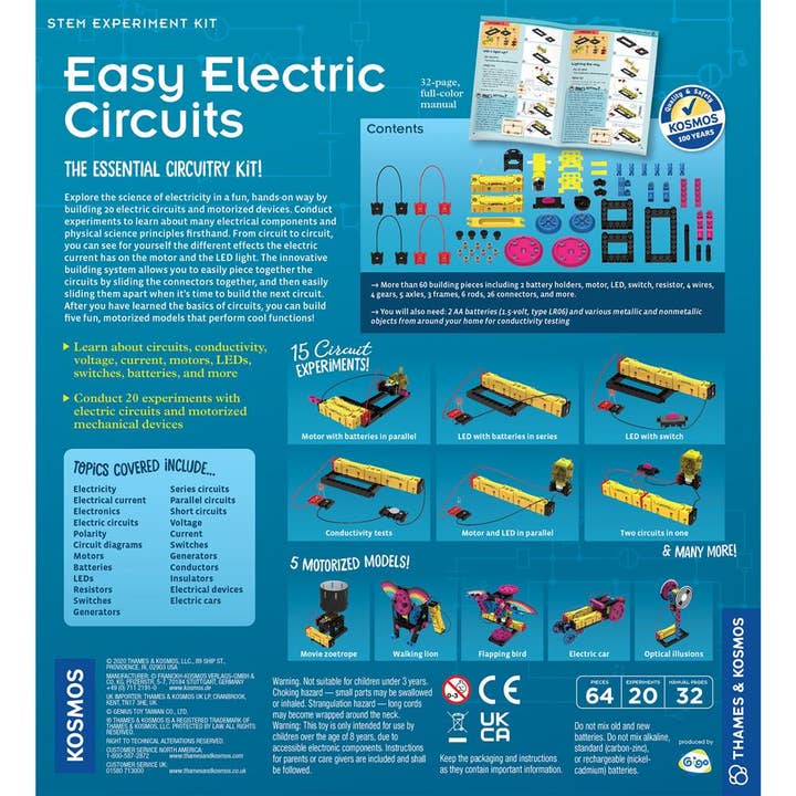 Thames & Kosmos UK LP – wholesale Toy set – Kids – Easy Electric Circuits - Science Kit
