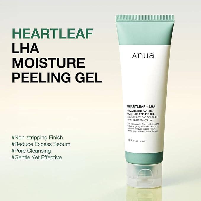 KPurity - Wholesale Facial Exfoliant/Scrub - ANUA Heartleaf LHA Exfoliating Gel – Gentle Moisture Peel for Clear, Glowing Skin (120ml)5