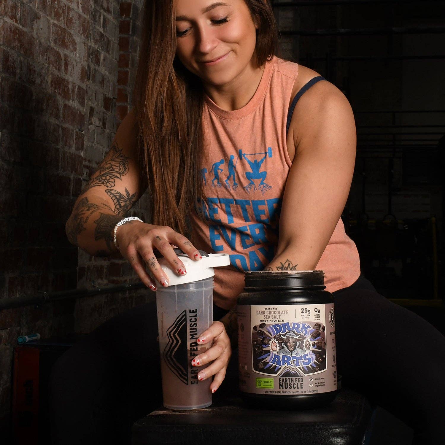 Earth Fed Muscle - Wholesale Protein/Superfood Powder - Dark Arts Salted Chocolate Grass-Fed Whey Protein6